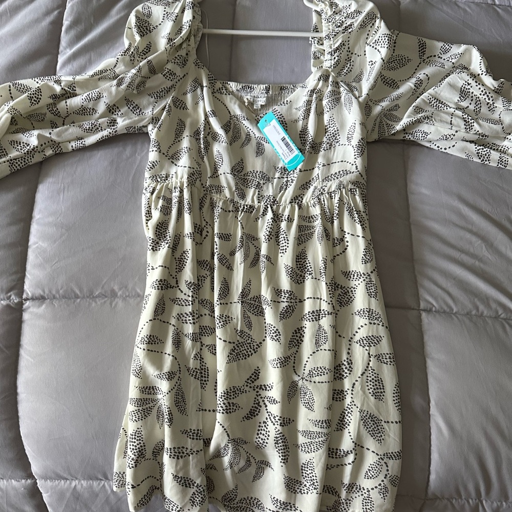 Z Supply Beige Honor Vine Mini Dress